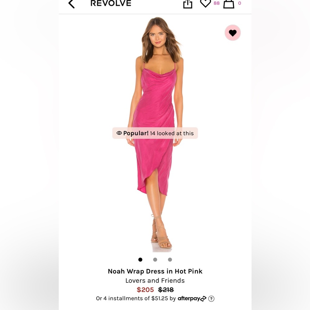 Pink Dress lovers and friends brand size small